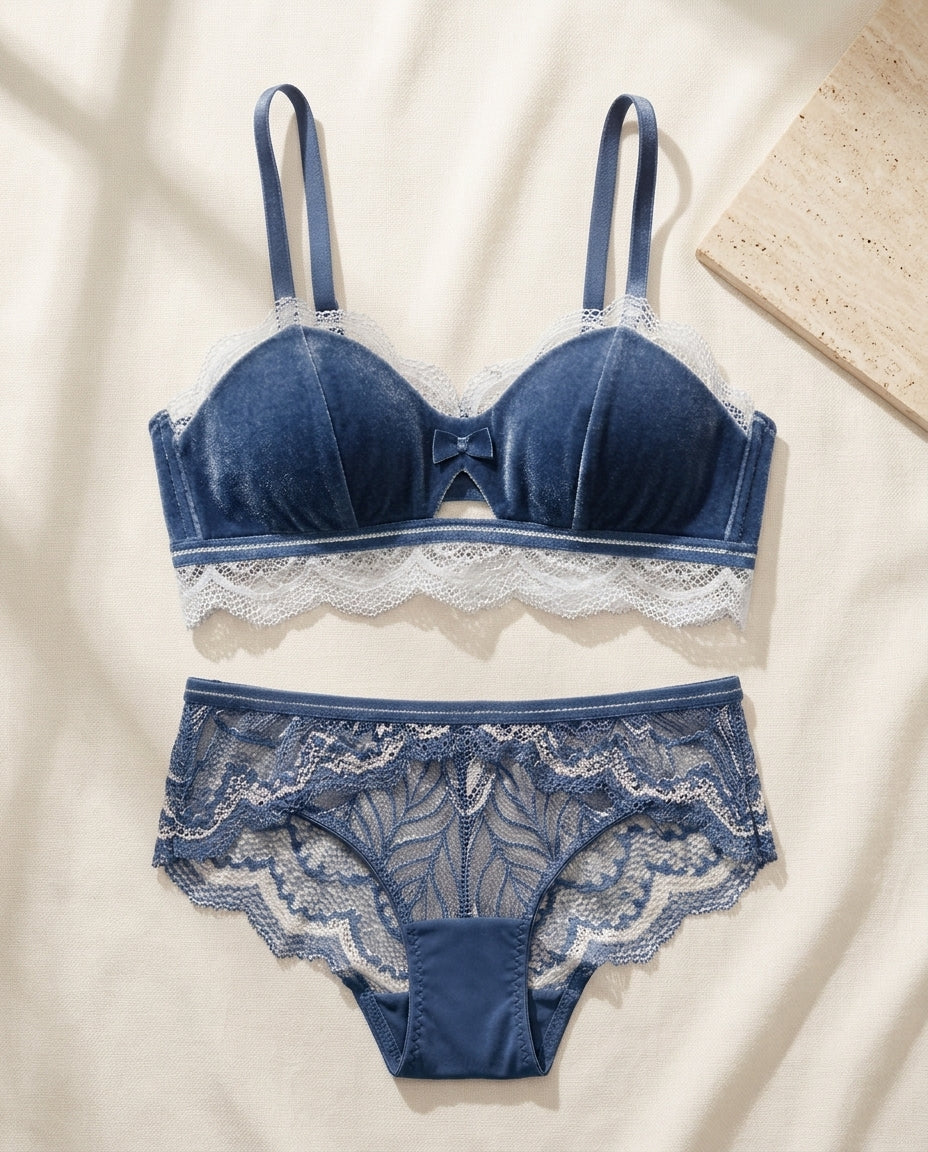 Fancy Light Padded Bra Set